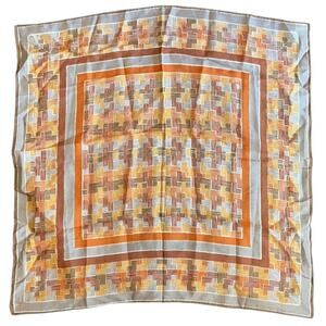 VVERA Neumann Scarf ~ Signed ~ Brown Vintage